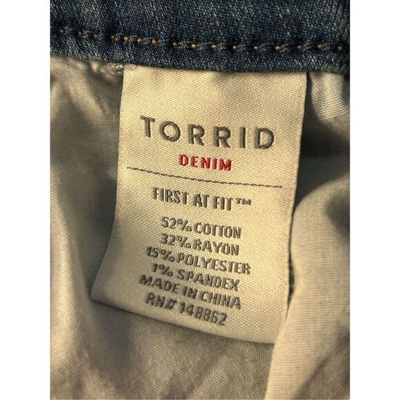 Torrid Jegging Jeans Women's Plus 20 Short Blue Stretch Denim High Rise NWT (807 - Picture 8 of 8